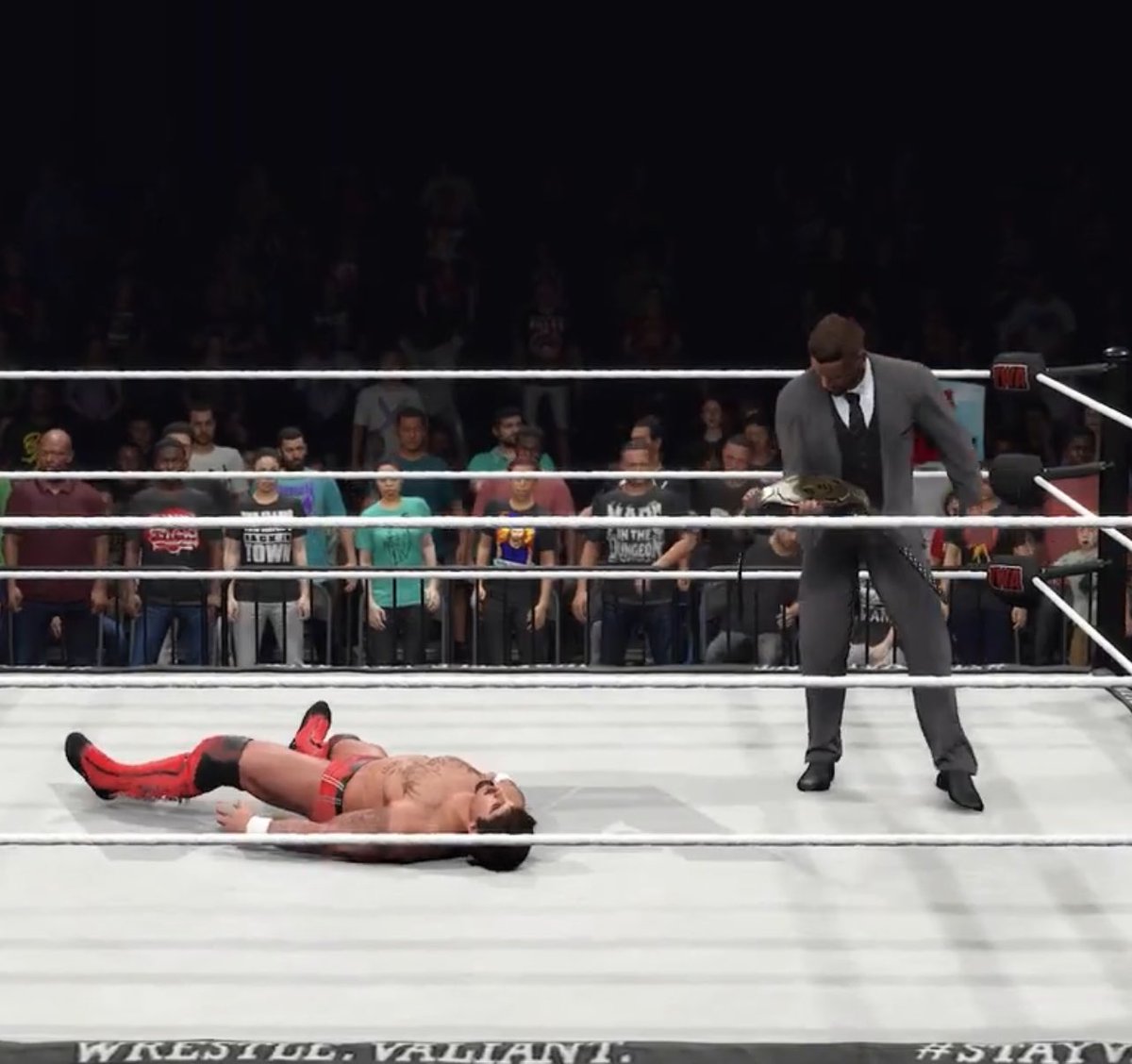 Congrats champ, you ‘won’ because of me. 

Remember that. I’ll pick the date, and when I do, your title reign has an expiration stamp.