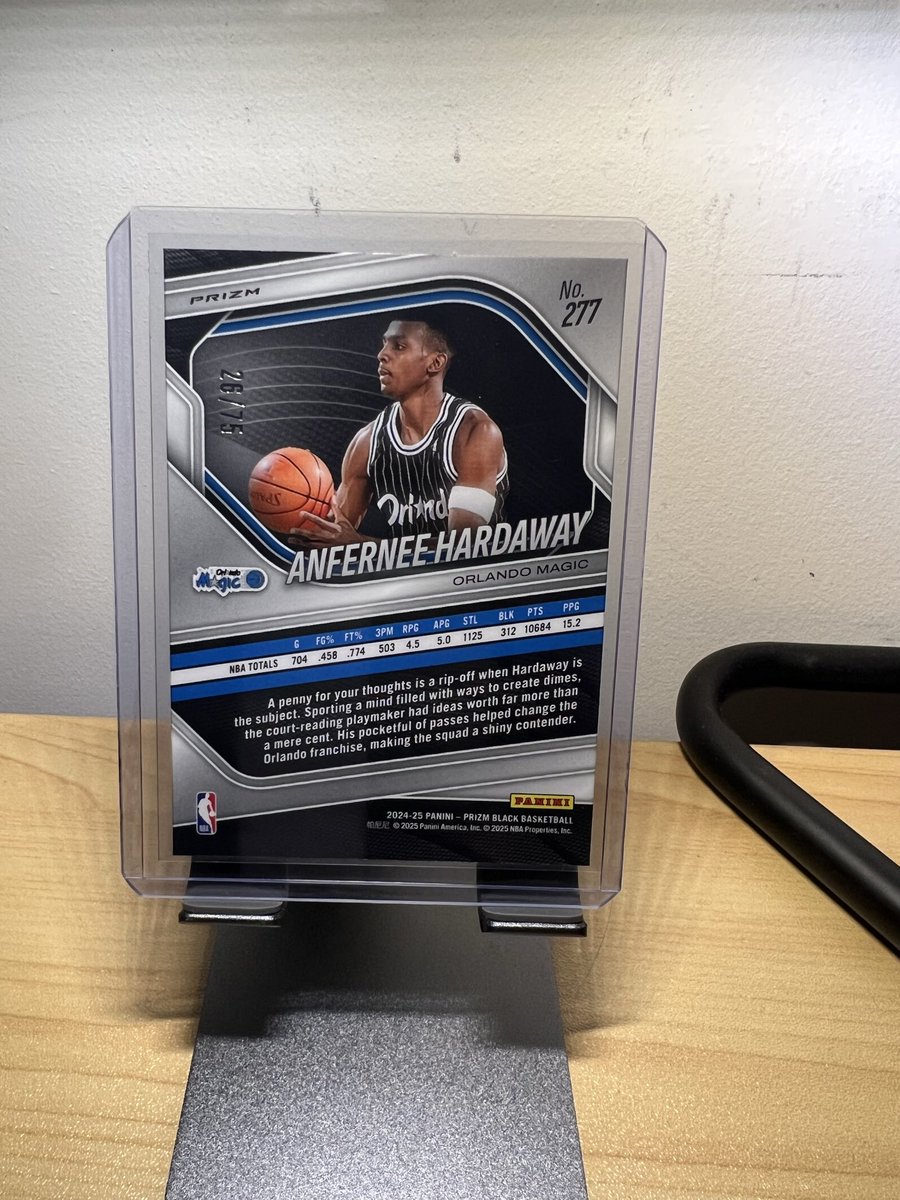 BasedCardGuy's tweet photo. Check out 2024-25 Prizm Black ANFERNEE PENNY HARDAWAY Red Power Prizm 26/75 #277 Magic https://t.co/aoG7PVfgtm #eBay via @eBay #TBBReposts #TBBCrew #CardsForSale #PennyHardaway #PrizmBlack #NBA #NBAPrizm https://t.co/RimC3qEAxy