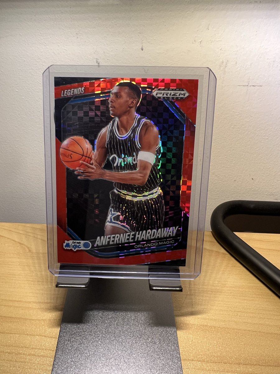 BasedCardGuy's tweet photo. Check out 2024-25 Prizm Black ANFERNEE PENNY HARDAWAY Red Power Prizm 26/75 #277 Magic https://t.co/aoG7PVfgtm #eBay via @eBay #TBBReposts #TBBCrew #CardsForSale #PennyHardaway #PrizmBlack #NBA #NBAPrizm https://t.co/RimC3qEAxy