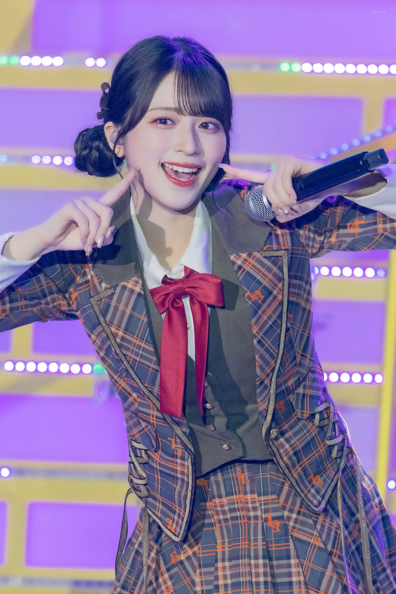 イコラブ 佐々木舞香 生写真 直筆 2018 May-Ⅱ 手遅れセーラー 花壁