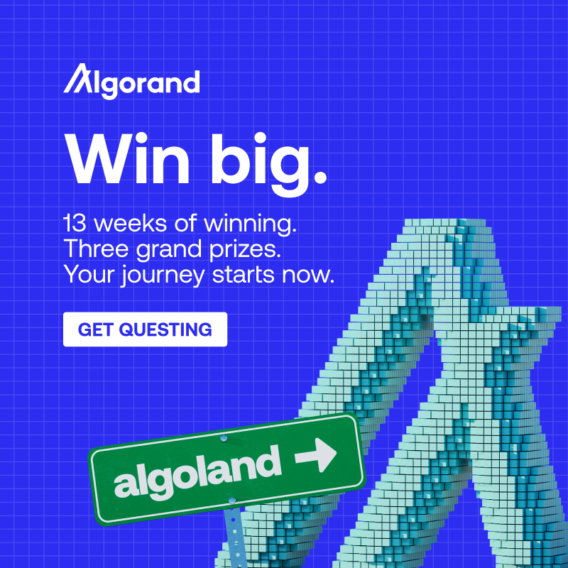 Complete challenges, invite friends &amp; dive into DeFi, NFTs, staking, gaming + more.

Win epic prizes: 100k $ALGO, a vacation for 2, or even an E-bike!

Your Algoland journey starts now. 
<a href="/AlgoFoundation/">Algorand Foundation</a> 

Join now : my.aidapp.com/?refCode=oh6vo…