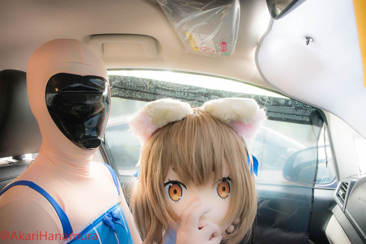 Lencario's tweet photo. 着ぐるみの秘密♥️✨
cat doll on the outside, rubber boy on the inside

Photo by @akarihanamura https://t.co/mrpMhCQQDb