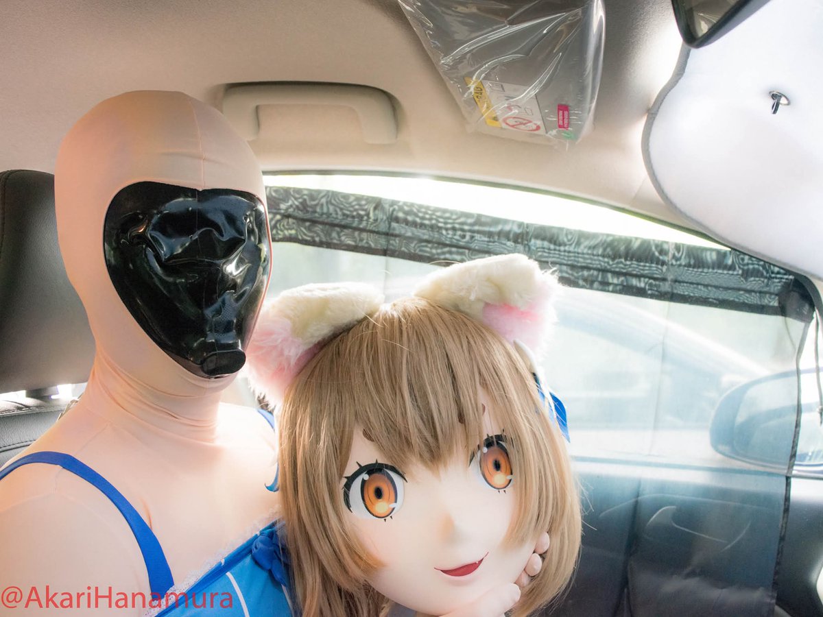 Lencario's tweet photo. 着ぐるみの秘密♥️✨
cat doll on the outside, rubber boy on the inside

Photo by @akarihanamura https://t.co/mrpMhCQQDb