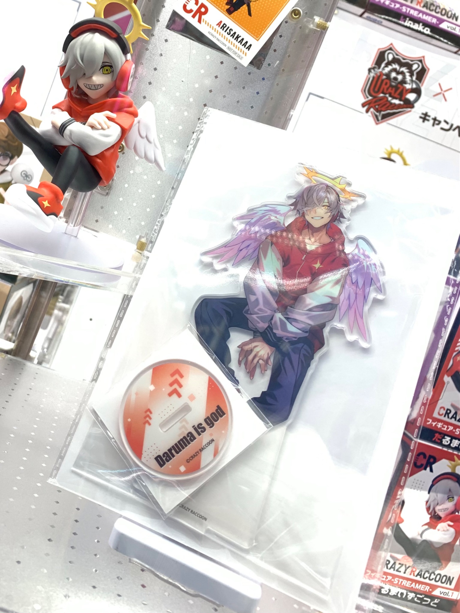 Crazy Raccoon【GiGO限定】アクリルスタンド  だるまいずごっど crazy raccoongigo アクリルスタンドCpt