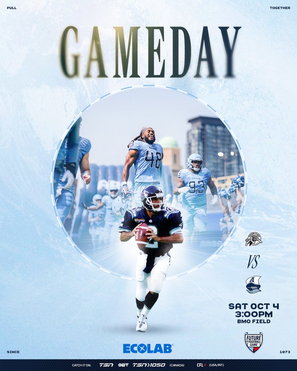 TorontoArgos's tweet image. Rivalry, legends, and Argos football today‼️

@Ecolab | #PullTogether