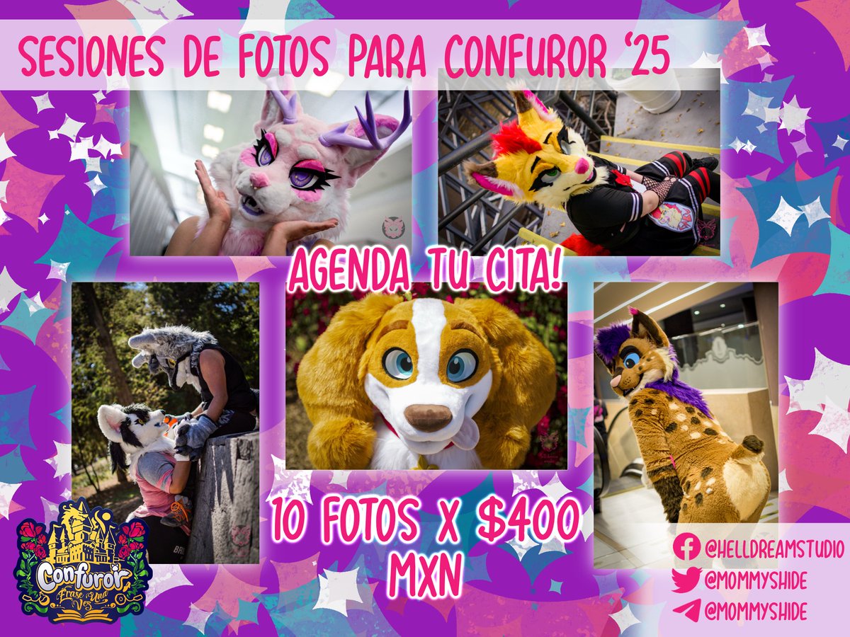 ✨If you're coming to Confuror 2025, I'll have photo sessions there!✨

They can be SFW or NSFW and can be for you, with friends or even group photos!! 

Schedule yours! 💜