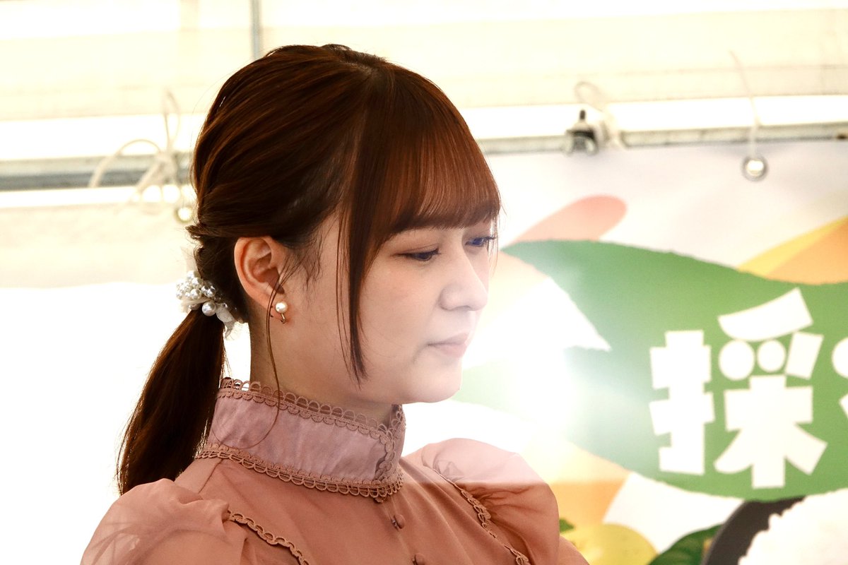 絢音ちゃん、焦って上手く撮れず😅 でも、可愛い☺️ #あきたの大収穫