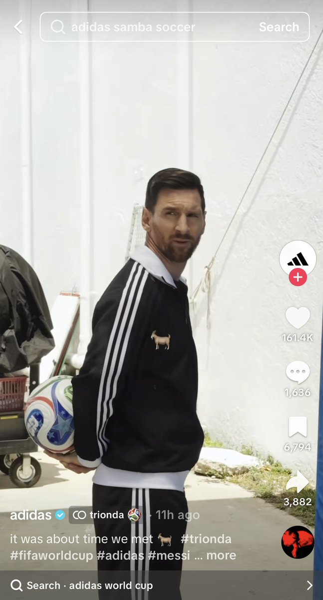 StreamersEra's tweet photo. Tota’s TikTok video on Adidas’ account for the launch of the 2026 FIFA World Cup ball has more likes than Lionel Messi &amp; Lamine Yamal’s 🤯👀 https://t.co/9FPMEqsSDJ