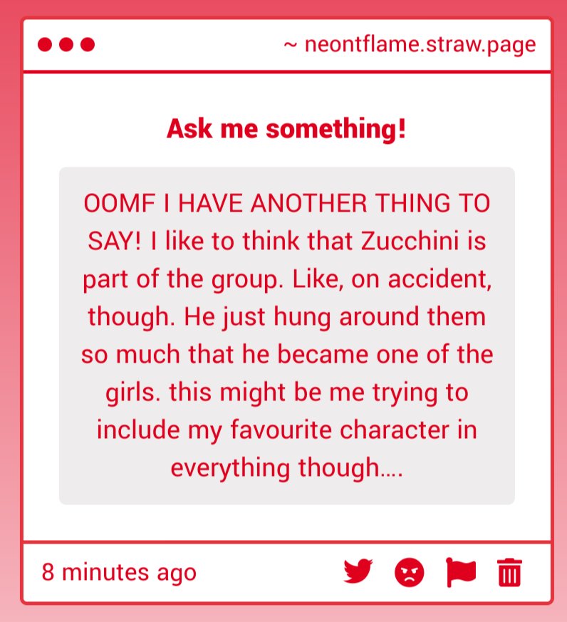 i see the vision !! 
i imagine it being a little like this however:
- pipin doesnt mind too much
- padudu acts like he has cooties (i think itd be cute ,)
- myumyu acts nonchalant but wants him Gone