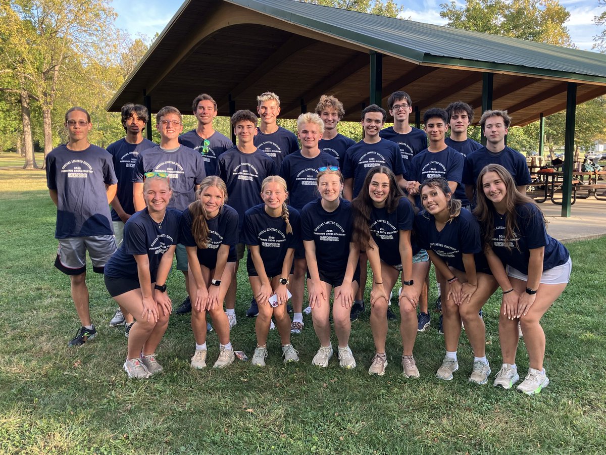 The 2025 Firebirds Cross Country Team Seniors!