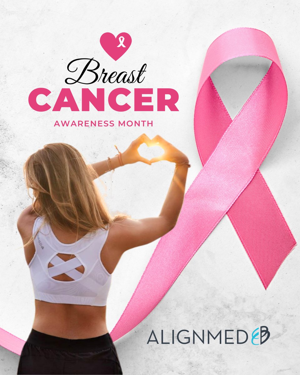 Supporting Recovery and Alignment: Alignmed stands with those affected by Breast Cancer.  We are here to help.💗