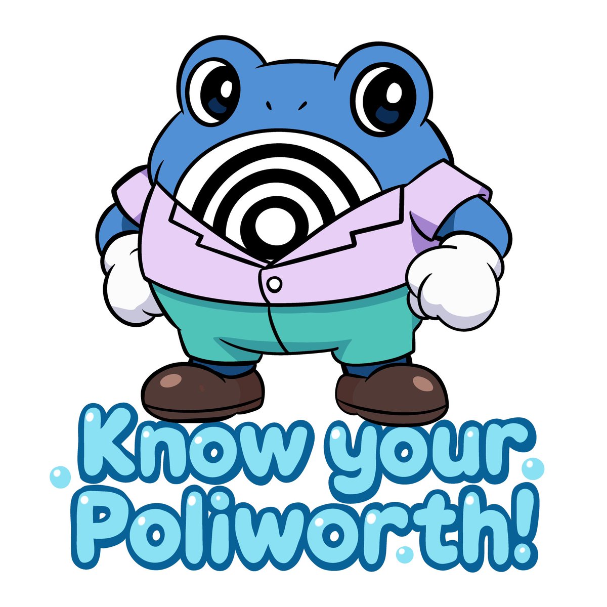 I just finished this Poliwhirl sticker but I doubt it’ll be able to stay up on Redbubble or Etsy since Nintendo is a copyright grim reaper. 

But enjoy it while it like cause you should know your poliworth. 

#Pokemon #poliwhirl