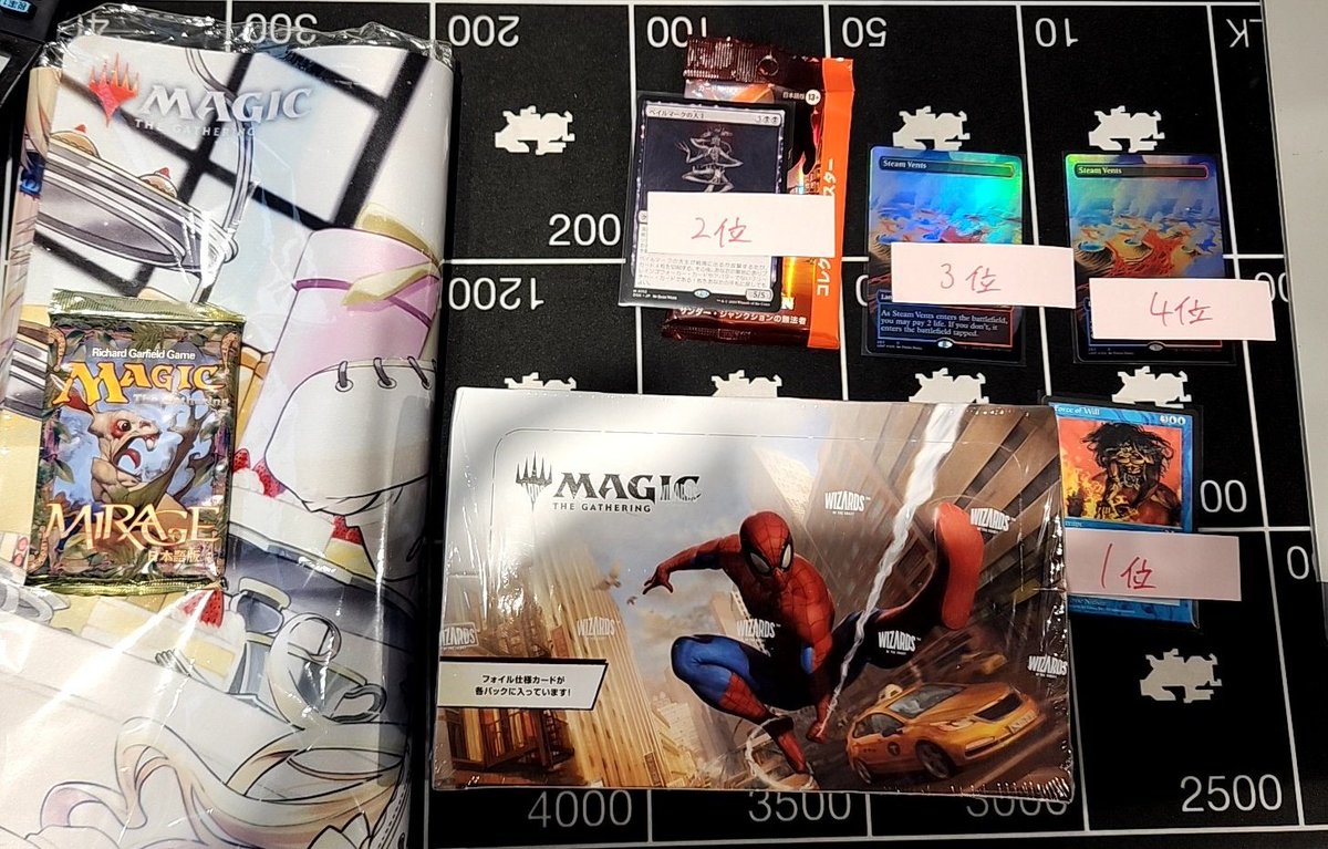 本日の景品(仮)