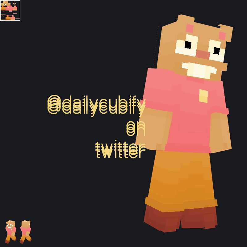 daily cubifications !! (COMPLETE) tweet media
