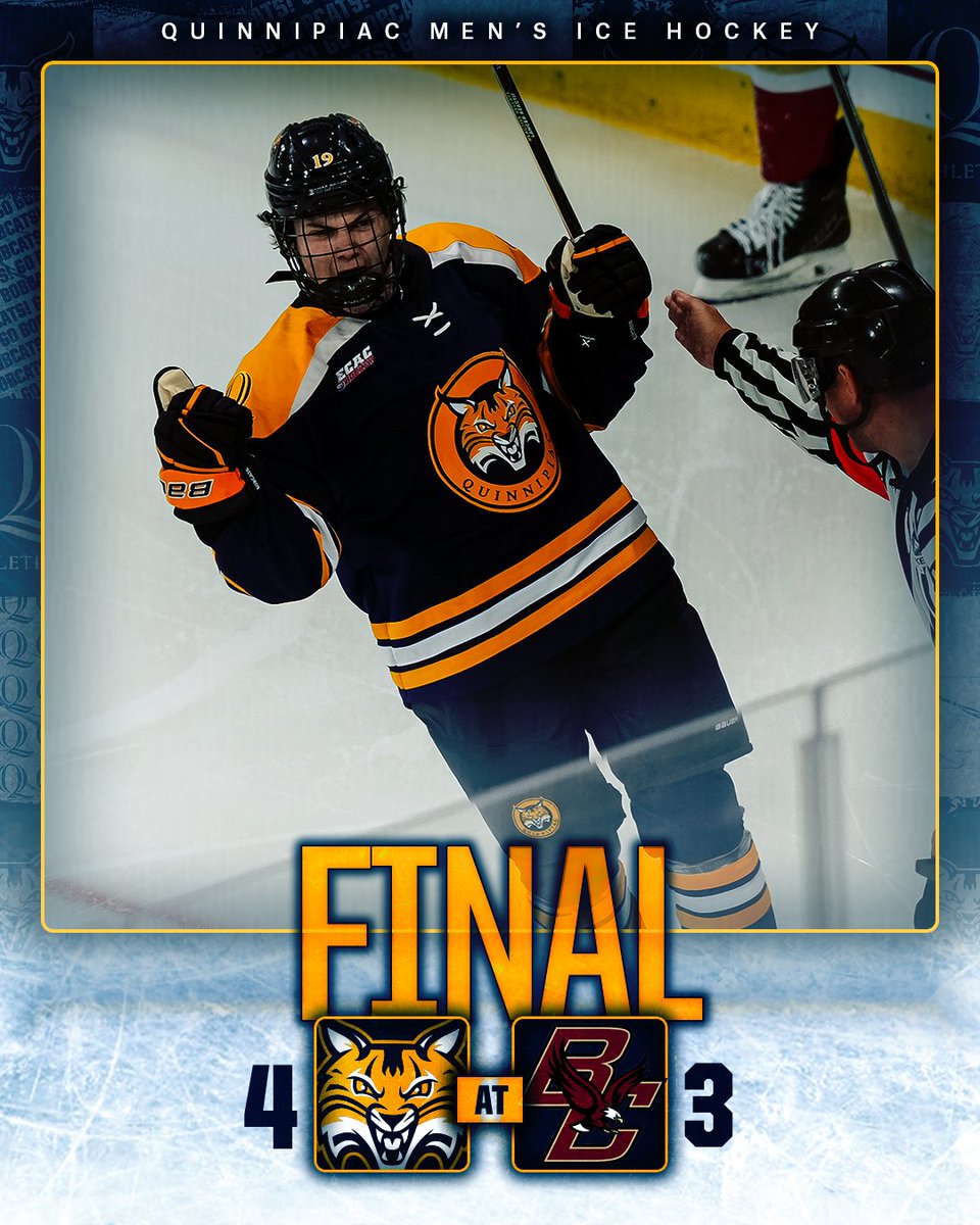 QU_MIH's tweet photo. We. Beat. B.C.

#BobcatNation x #NCAAHockey https://t.co/VYvwJFkX2B