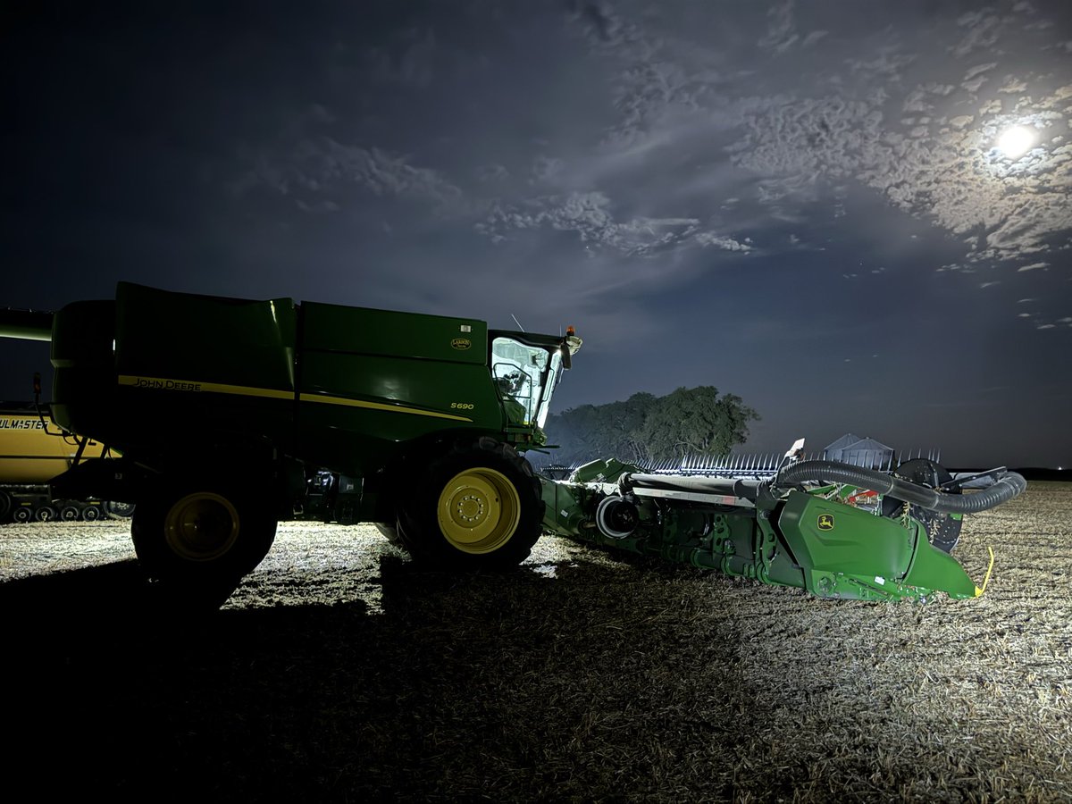 jdfarmernd's tweet photo. Still 76 degrees on Oct 3, 2025
Doesn’t get much better than that!

#Soybeans
#PovertyLegume
#BeautifulFall 
#Moonlight https://t.co/tdnKjlZ18w
