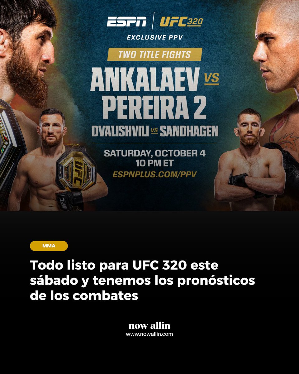 peruallin's tweet photo. Pronóstico para cuadruplicar en #ufc320 https://t.co/HeuvvN6dsG

#UFC #MMA #LASVEGAS #PRONOSTICOS #APUESTAS https://t.co/bxUELfw5G8