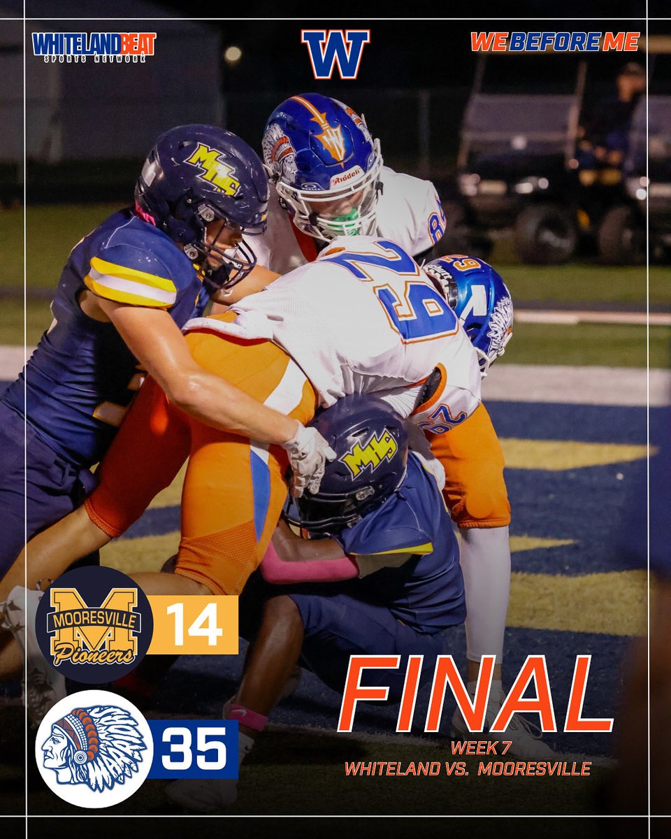 All Warriors from start to finish! Whiteland wins their fourth in a row with a victory over Mooresville!