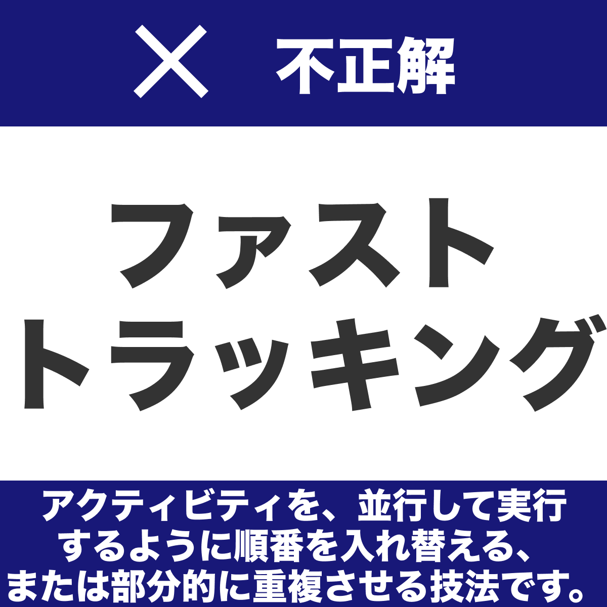 hpeo_jp's tweet image. ◤◢◤　秋期IPA試験まであと8日　◢◤◢

遅延を挽回したい…せや！人増やせばええんや

プロジェクトのスケジュールを短縮するために，アクティビティに割り当てる資源を増やして，アクティビティの所要期間を短縮する技法はどれか
［AP 令和4年度春期 問52］

＊解答・解説は選択肢の画像をタップ