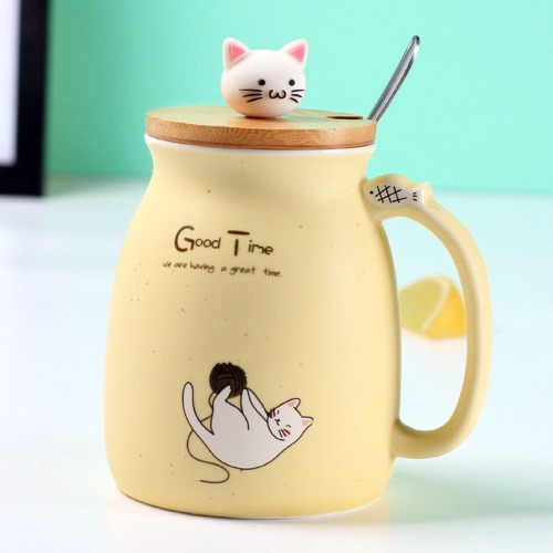 I just received Adorable Cat Cartoon Ceramic Coffee Mug - Yellow by Onetify from redmtdew via Throne. Thank you! throne.com/empressnassa #Wishlist #Throne