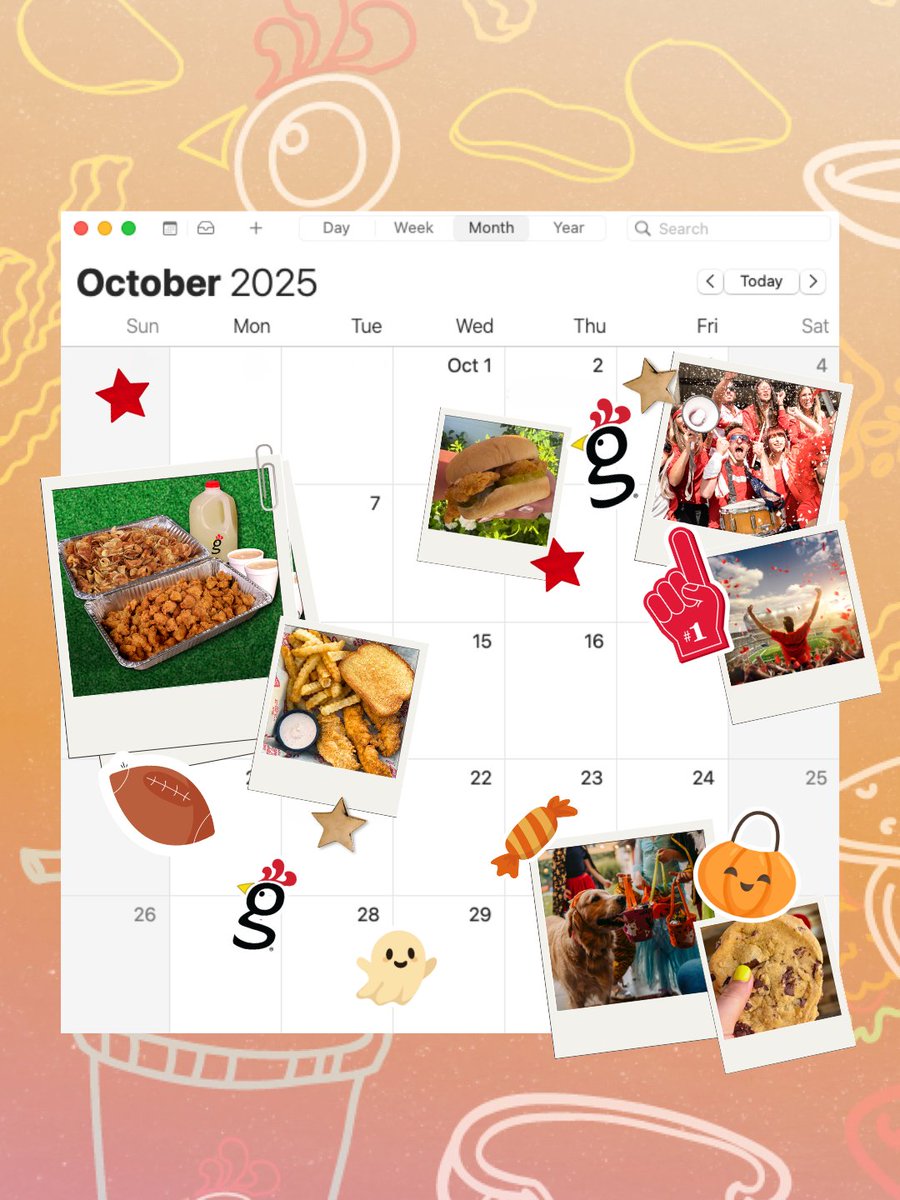 HueyMagoosATL's tweet photo. October is here, and it’s packed with fun plans! Don’t forget to stop by Huey Magoo’s and fuel up for all the action! 🏈👻
#HueyMagoos #HueyMagoosATL #GreatestOfAllTenders #ChickenTenders #ATLFoodie #ATLEats https://t.co/L1kzA0qTcF