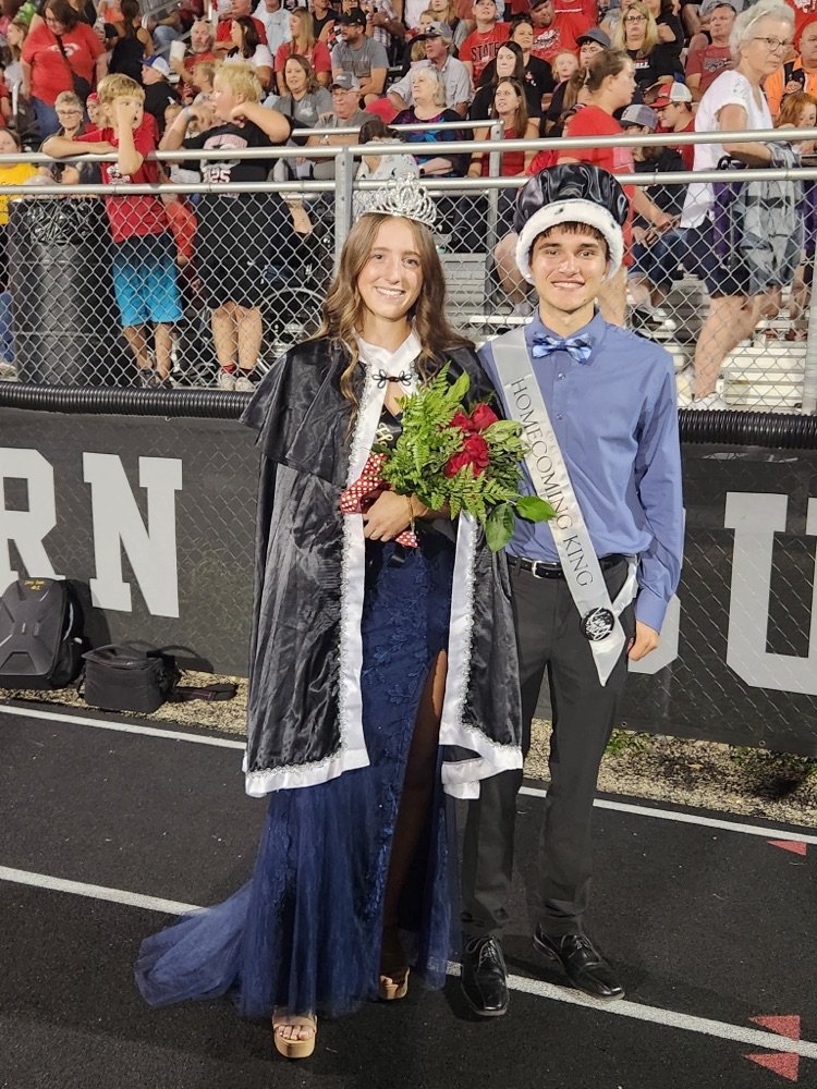 Congratulations to WDHS 2025 Homecoming King &amp; Queen, Quentin Nauman and Racquel Fern! Your leadership, character, and school spirit reflect what it means to be a Bobcat. A great way to celebrate Homecoming—Better Every Day! #wdbqschools