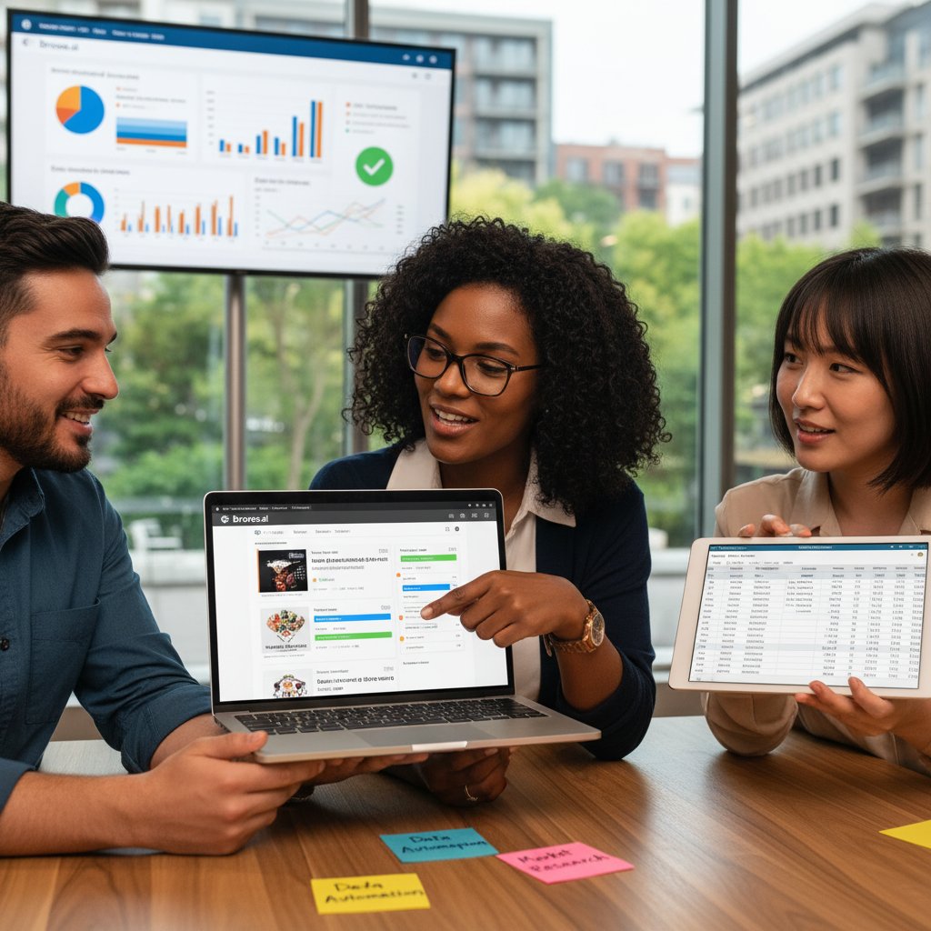 AIBluePrintX's tweet photo. 🔍 AI Tip: Use https://t.co/a2eH1xHfn2 to scrape web data
• Set a target page &amp; elements to capture
• Schedule scraping (daily/weekly)
• Export output as CSV or JSON
• Plug into dashboards or workflows #DataAutomation #BrowseAI https://t.co/rYnVbuQ5R4 https://t.co/TUuwCEEeJg