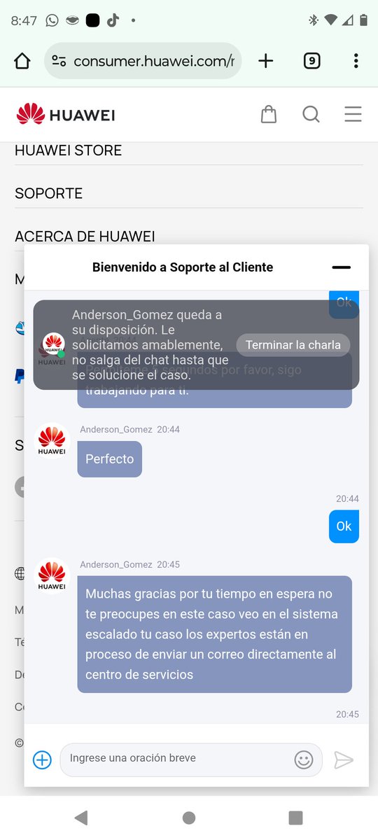 RaulMayaP's tweet photo. @HuaweiMobileMx Tengo una queja con número ON720250819035048IN3 desde hace más de un mes y entregué mi dispositivo el sábado pasado y no lo han reparado porque no le han dicho nada al técnico del centro de servicio de Puebla. Desde marzo solicité la garantía y no sé ha resuelto @Profeco https://t.co/ByPpMS27DZ