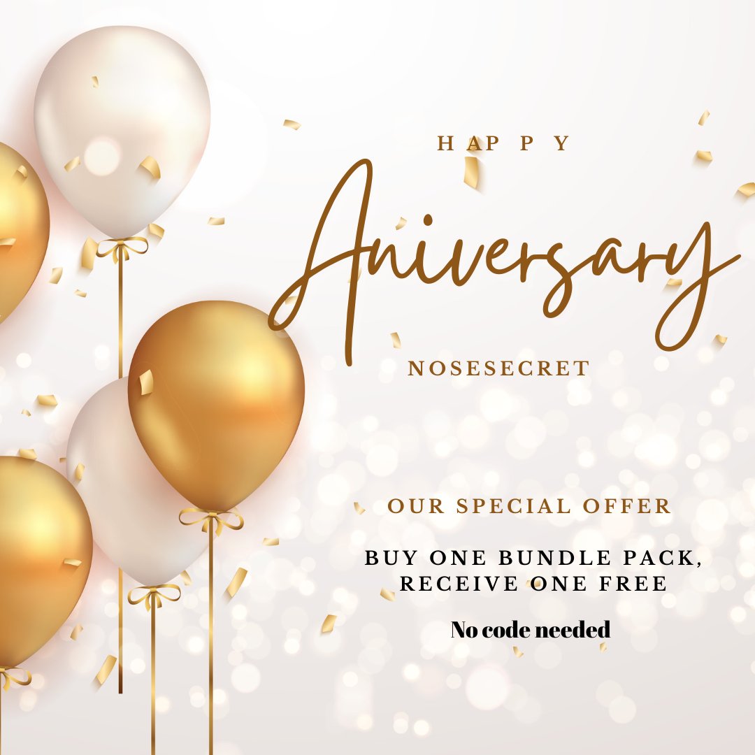 NoseSecret's tweet photo. 🎉 We’re turning 17! 🎉
 To celebrate, we’re giving YOU our most popular deal:
✨ Buy 1 Bundle – Get the 2nd FREE! ✨
No code needed -
Hurry, offer ends October 6!

📲 Tap link on bio 
or visit:
https://t.co/kPnt3A3YcS
💛
#NoseSecret #AnniversarySale #Narizperfecta #NoseShaper https://t.co/BqKv84ADxX
