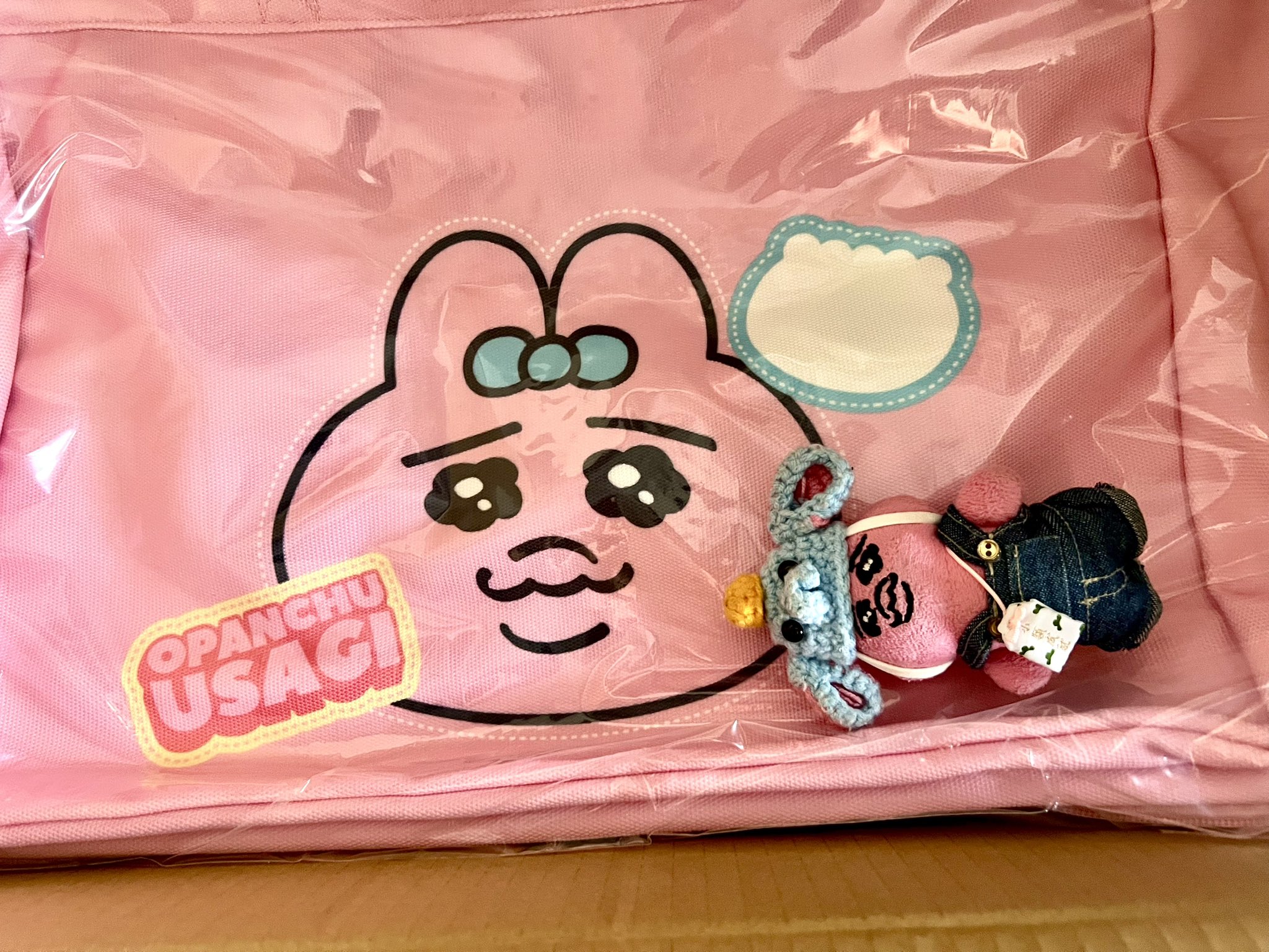 サントリー 可哀想に キャンペーン当選品 おぱんちゅうさぎ トートバッグ 更新）サントリー × 可哀想に！（おぱんちゅうさぎ）「はしゃぎ