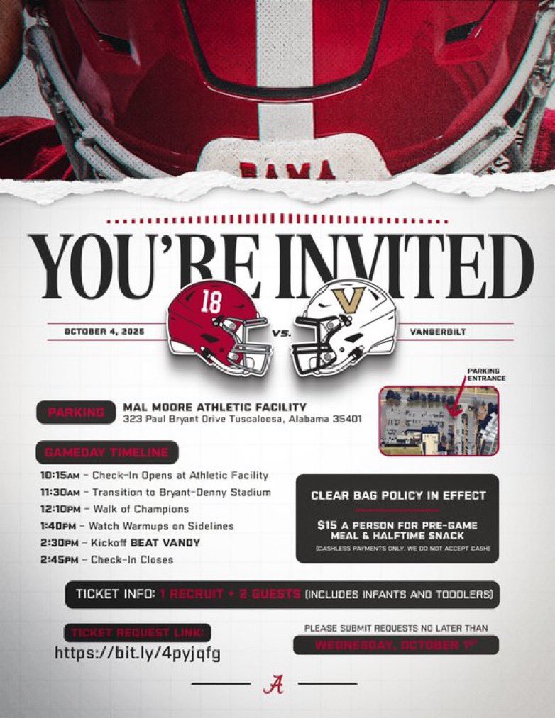 Shiloh Mukendi (@rbphenom) on Twitter photo Excited to be in Tuscaloosa tomorrow!
<a href="/CoachJeanSG/">Coach Jean / Maroons AC Academy</a> <a href="/AlabamaFTBL/">Alabama Football</a> <a href="/BAMACoachG/">Robert Gillespie</a> <a href="/logan__mooney/">Logan Mooney</a> <a href="/Shawn_Bryson_24/">Shawn Bryson</a> <a href="/CoachJeanSG/">Coach Jean / Maroons AC Academy</a> <a href="/coachwaddell4/">Colby Waddell</a> <a href="/TennysonRucker/">Tennyson Rucker</a> <a href="/Rivals/">Rivals</a> Excited to be in Tuscaloosa tomorrow!
<a href="/CoachJeanSG/">Coach Jean / Maroons AC Academy</a> <a href="/AlabamaFTBL/">Alabama Football</a> <a href="/BAMACoachG/">Robert Gillespie</a> <a href="/logan__mooney/">Logan Mooney</a> <a href="/Shawn_Bryson_24/">Shawn Bryson</a> <a href="/CoachJeanSG/">Coach Jean / Maroons AC Academy</a> <a href="/coachwaddell4/">Colby Waddell</a> <a href="/TennysonRucker/">Tennyson Rucker</a> <a href="/Rivals/">Rivals</a>