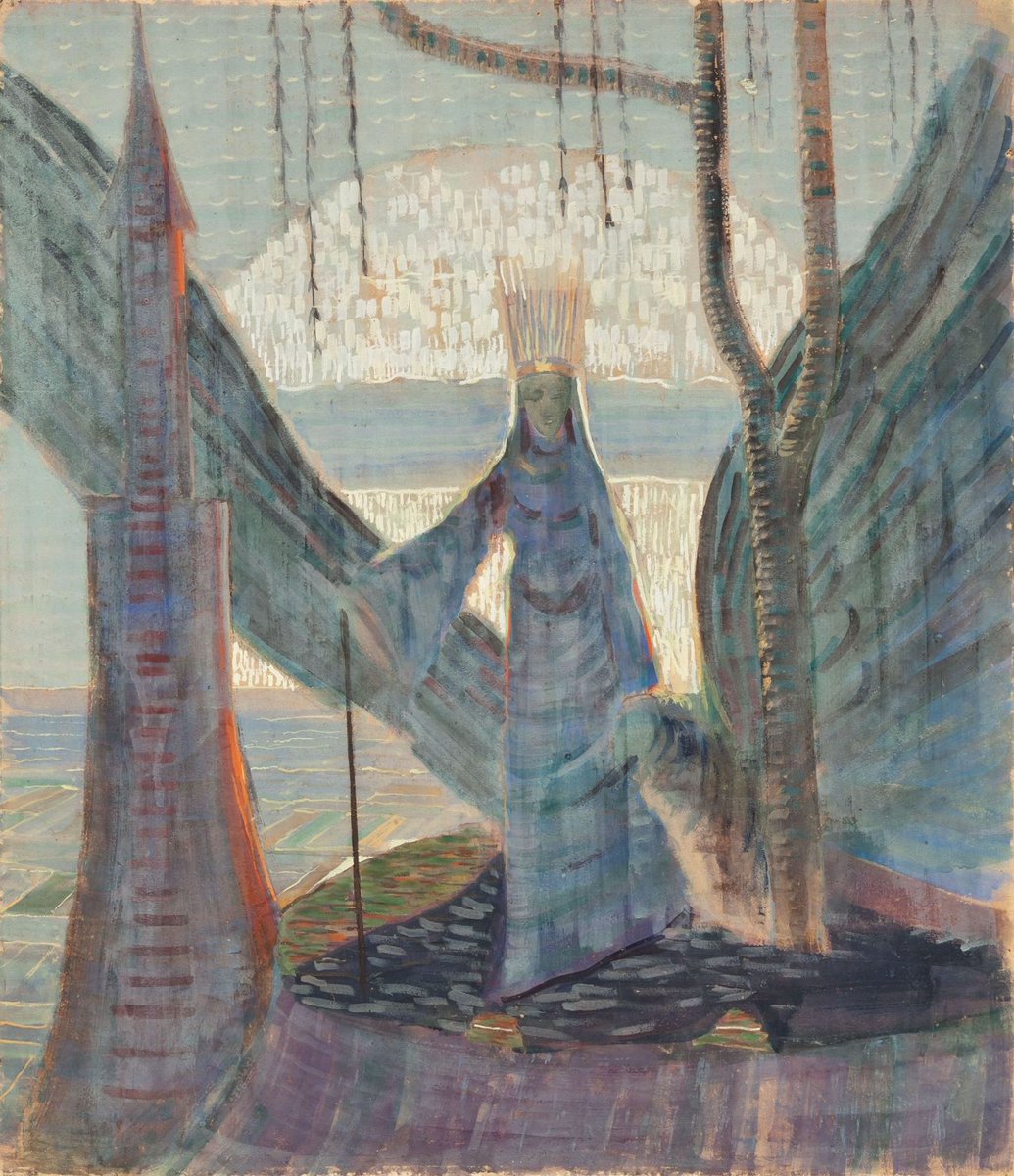 ミカロユス・コンスタンティナス・チュルリョーニス
（Mikalojus Konstantinas Čiurlionis、1875-1911）
『三部作「おとぎ話」よりⅢ』
（Fairy Tale. Painting III from triptych）