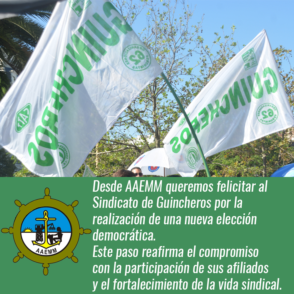 #AAEMM Les deseamos éxitos en esta nueva etapa de conducción Sindicato Guincheros <a href="/Guincherosok/">Sindicato Guincheros</a>