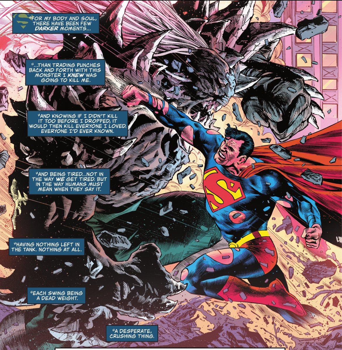 ChuxkP's tweet photo. Clark tells Kara what it’s like to encounter Doomsday. 

#DCcomics https://t.co/mEMSwhCJsL