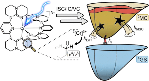bhkenlo's tweet photo. Thermally Activated and Nonactivated Excited State Decay of [Cr(dgpy)2]3+ | Inorganic Chemistry https://t.co/lV1BwXFWd0 @LabHeinze and co-workers @InorgChem #chromium #aliphatic #guanidines #thermally_activated_nonactivated #EnT #bISC #spin_flip #VibrationalOvertones #NIR https://t.co/KGGoQnRe29