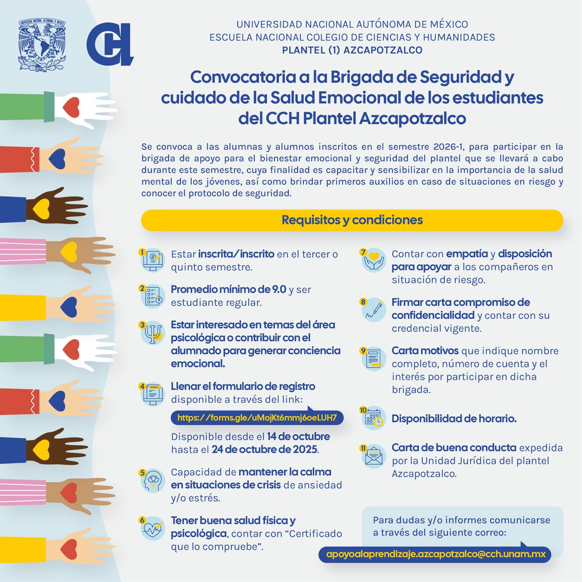 CCHAzcapoUNAM's tweet image. ¡Sé parte de la brigada!✨