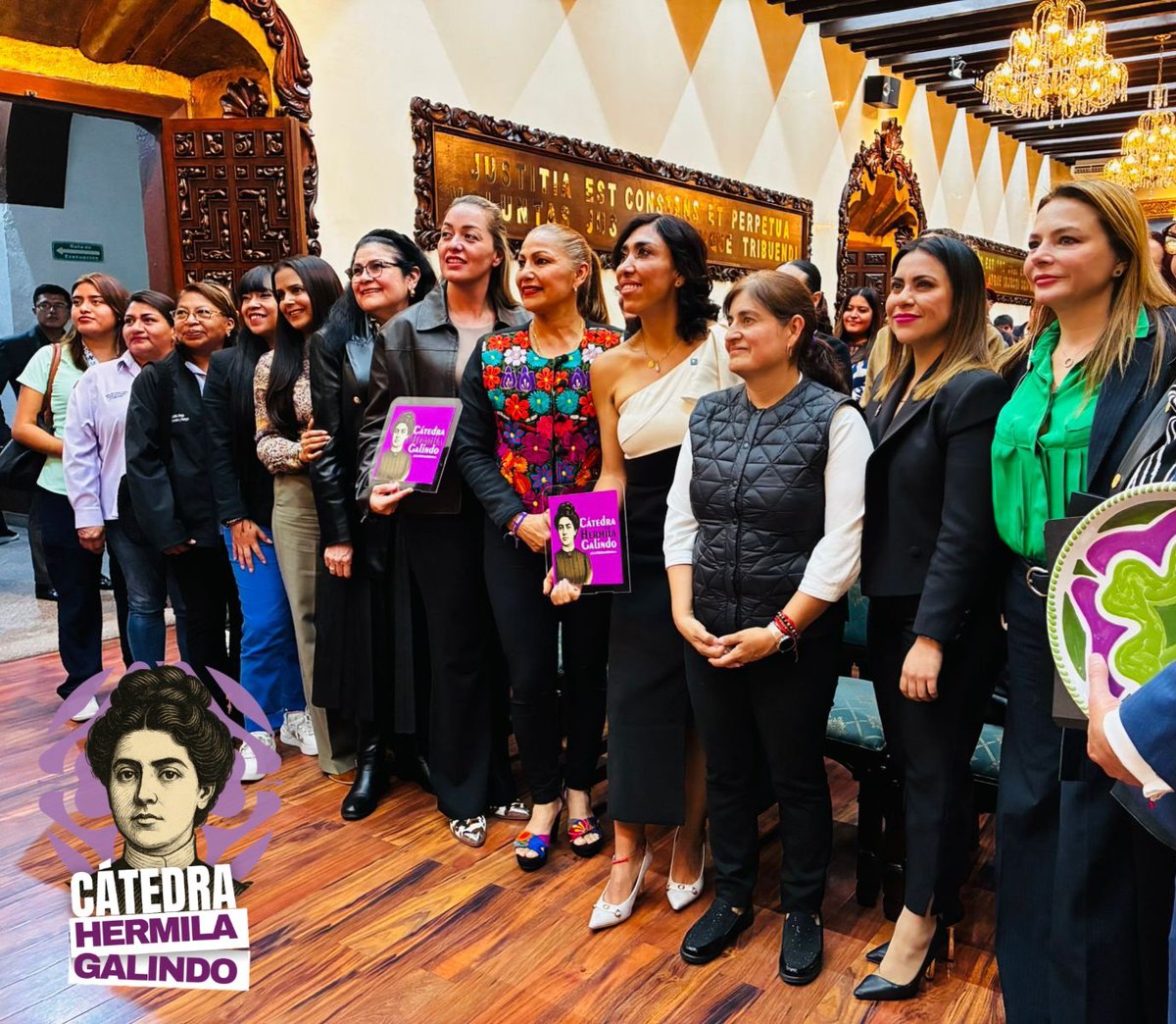 El camino de la Cátedra Hermila Galindo comenzó hoy: un espacio que trasciende el presente y siembra futuro. 💚🔥 Muchas gracias a Todas! #CatedraHermila