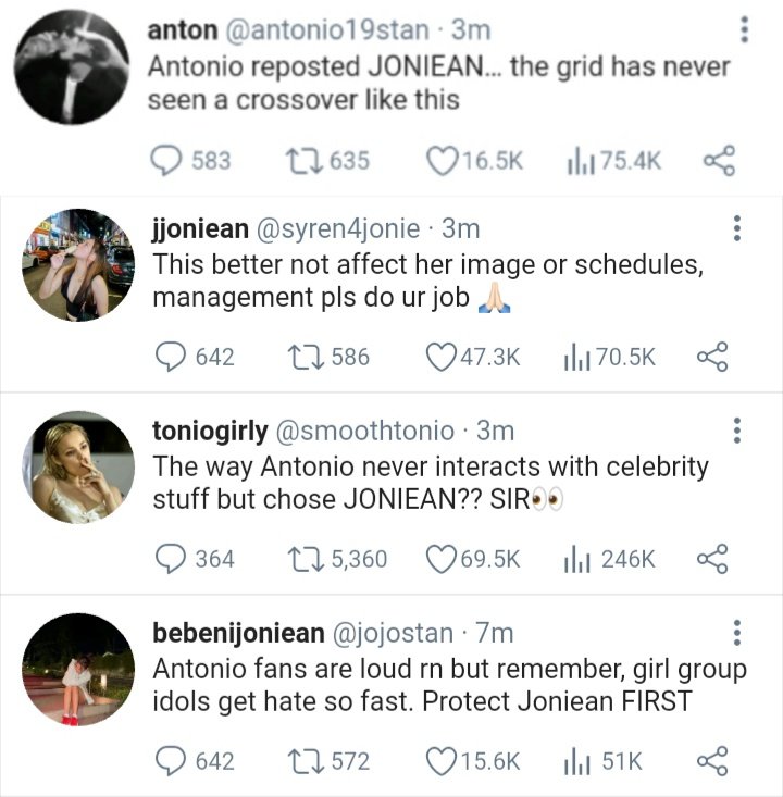 eyaamaru's tweet image. — #ashdres au

Fast laps, Faster hearts 

Antonio Rivera, F1’s golden boy, never made headlines outside the track—until he casually reposted a TikTok edit of Joniean, the nation’s idol.