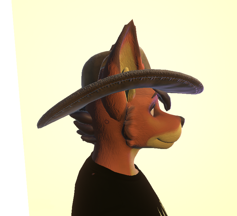 Fewiix_vr's tweet photo. Howdy Friends!
Looking for a hat that wont flatten your big bushy ears?
I made an Cowboy Hat that will allow your to do that
For the #Winterpaw for #VRChat

Get it here: https://t.co/VxktI7Nhzh https://t.co/YIK6Alowvv