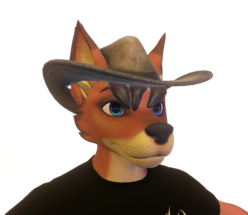 Fewiix_vr's tweet photo. Howdy Friends!
Looking for a hat that wont flatten your big bushy ears?
I made an Cowboy Hat that will allow your to do that
For the #Winterpaw for #VRChat

Get it here: https://t.co/VxktI7Nhzh https://t.co/YIK6Alowvv