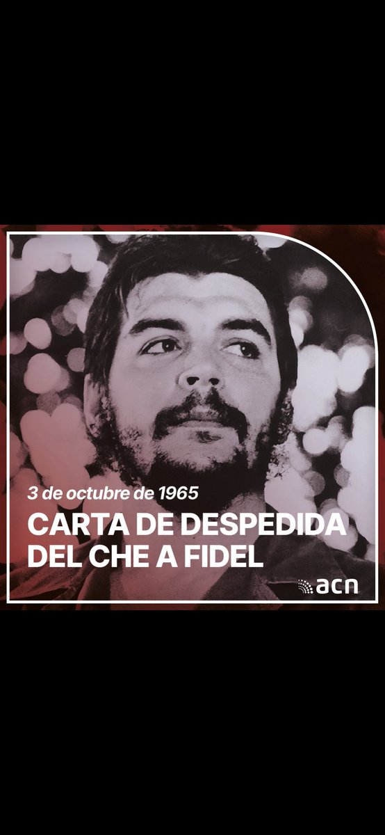yoameli0703's tweet photo. El adiós que resuena: la carta de despedida del Che a Fidel
#FidelyChe
#ETPGranma
#Cubamined https://t.co/1YW9Nj1Xjz