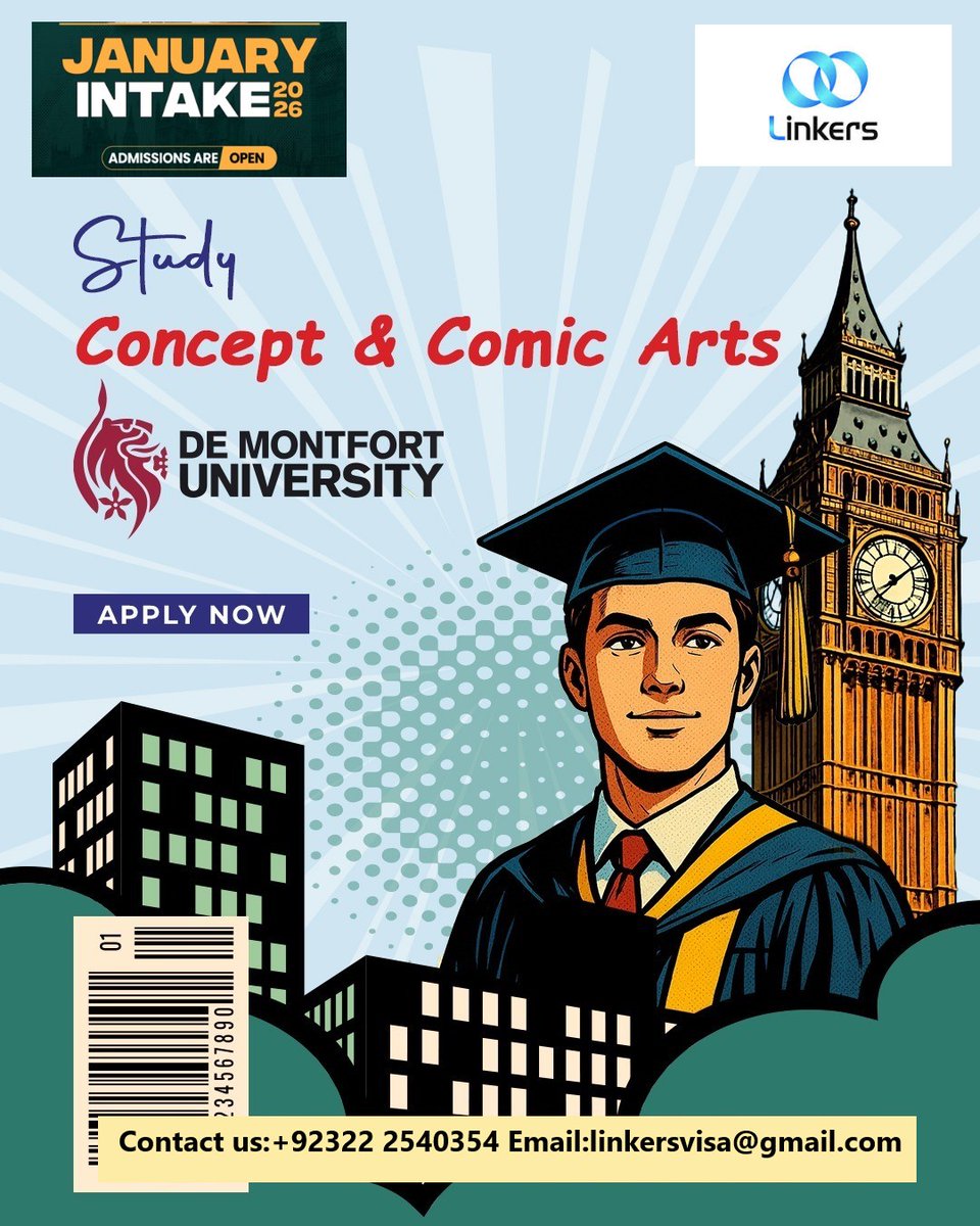EraasAdvisor's tweet image. Turn your creativity into a career!
Study Concept &amp;amp; Comics Art in the UK 🇬🇧 and bring your imagination to life.

👉 Apply Now &amp;amp; Start Your Journey Today!
      Contact us+92322 2540354
 #studyarts