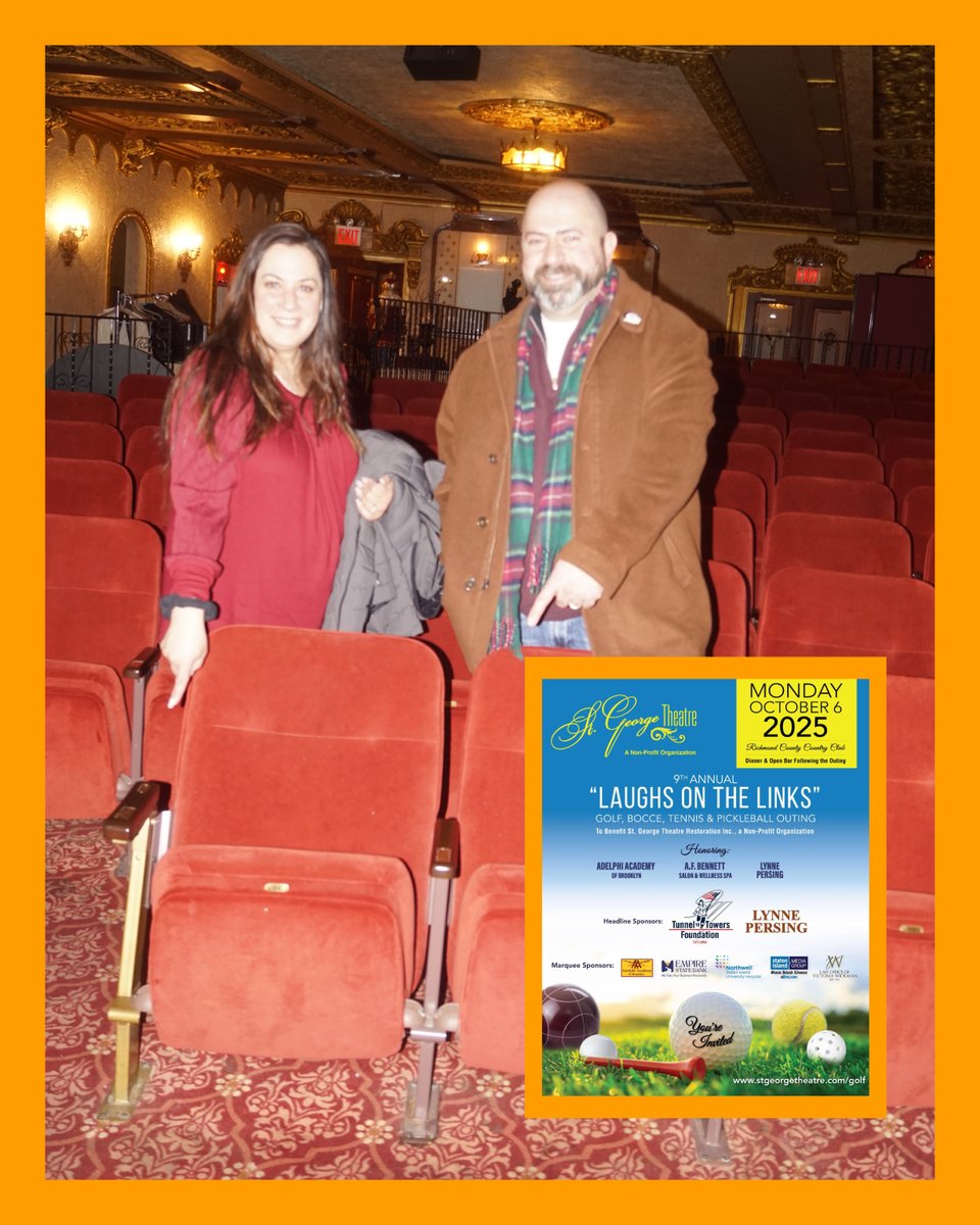 AdelphiAcademy's tweet image. Adelphi Academy is proud to serve as a major sponsor of the upcoming @StGeorgeTheatre Laughs on the Links Golf Outing on 10/6! A longtime supporter of St. George, Adelphi holds official chairholder status at the theatre — seat 12 in Row B, Section A is named for the Academy!