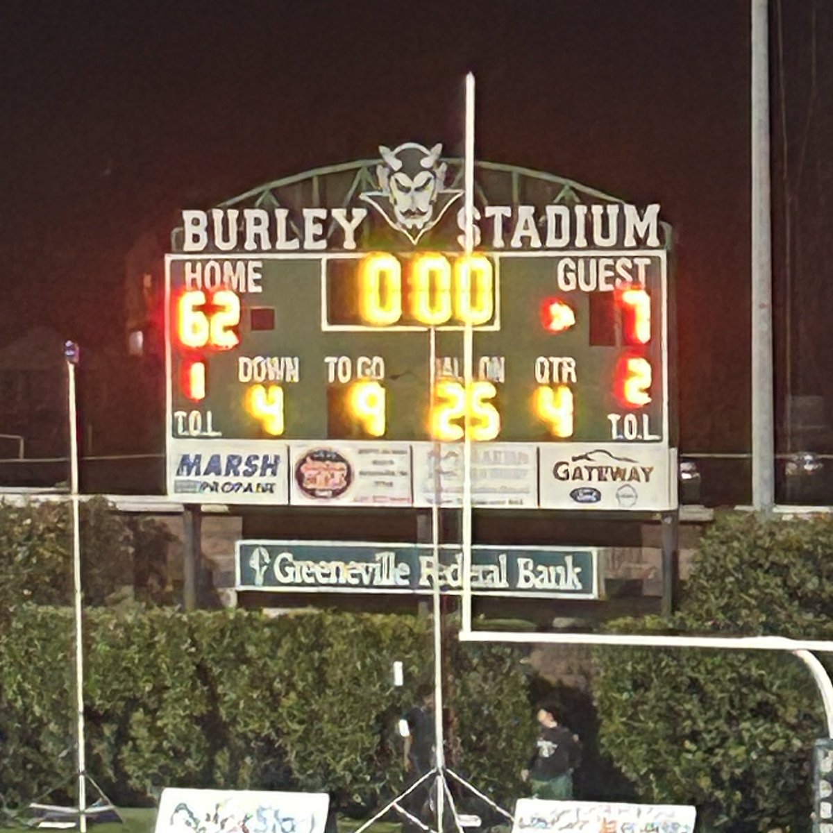 Final from Burley Stadium! The Greeneville Greene Devils advance to 6-1 on the season and 4-0 in conference play!