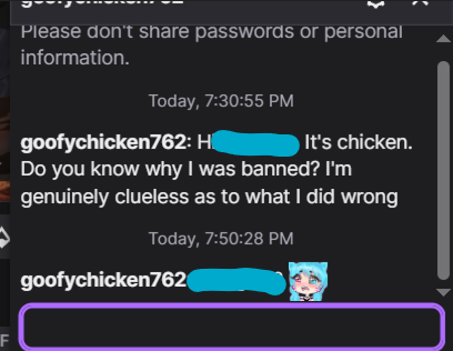 Luka_Honey's tweet photo. these things keep happening to them.
I will not be acknowledging any of this beyond this point, so my advice is to block/ban if you are experiencing similar issues with them. 
I have received consent from individuals to post the dm's sent to them. Names have been (pt5/6) https://t.co/jT4S4yJSar