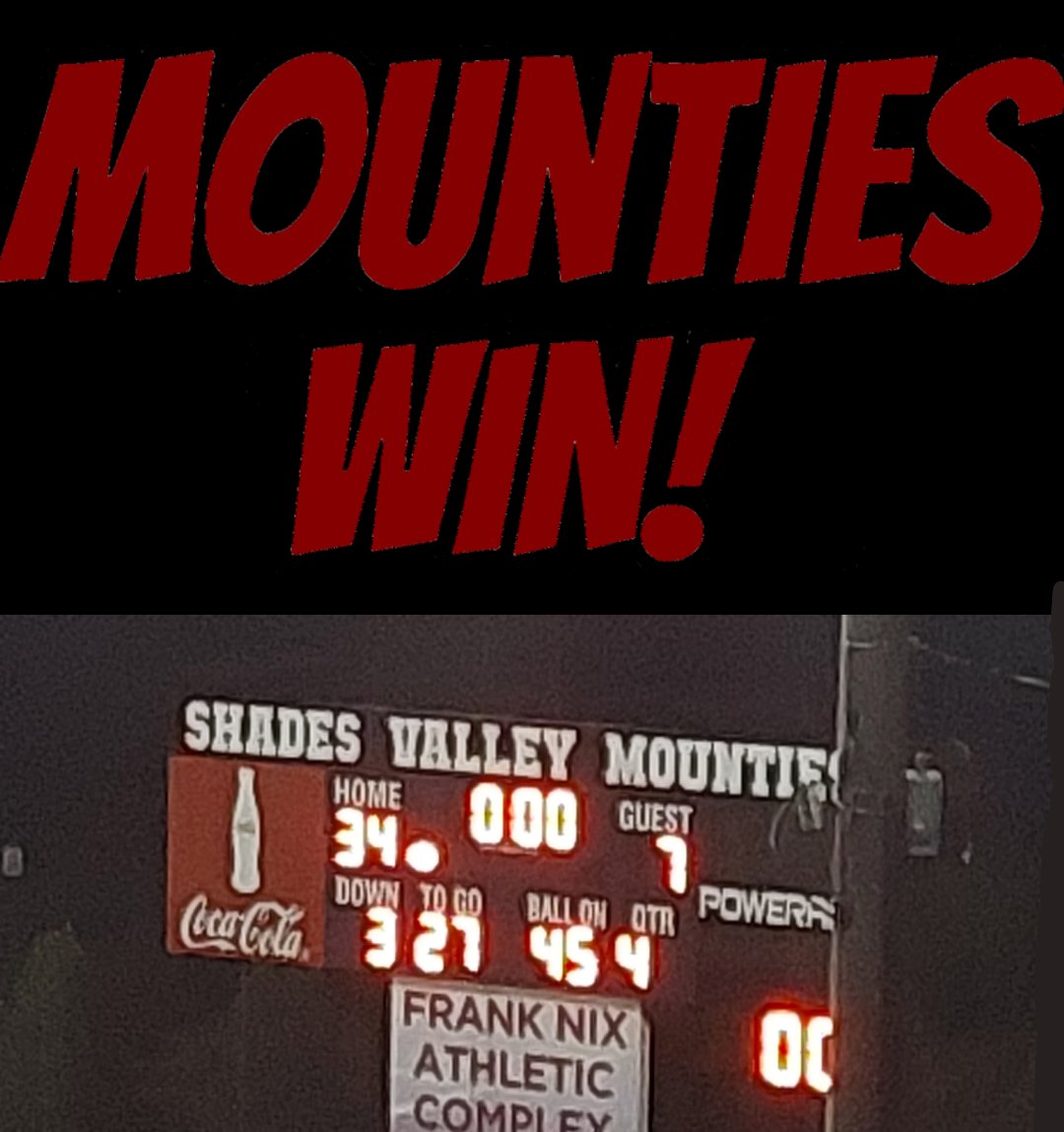 End of game

Shades Valley 34 Huffman 7

<a href="/AL6AFootball/">Alabama6AFootball</a> <a href="/garyharris_wvua/">Gary L. Harris</a> <a href="/TribSportsLive/">Tribune Sports LIVE!</a> <a href="/TrussTribune/">The Trussville Tribune</a> <a href="/AlabamaHSFB/">AHSFHS.org</a> <a href="/ahsaaradio/">AHSAA Radio Network</a> <a href="/BamaPrepsFB/">BamaPreps</a> <a href="/ScottButtram/">U.S. Secretary of Common Sense</a>