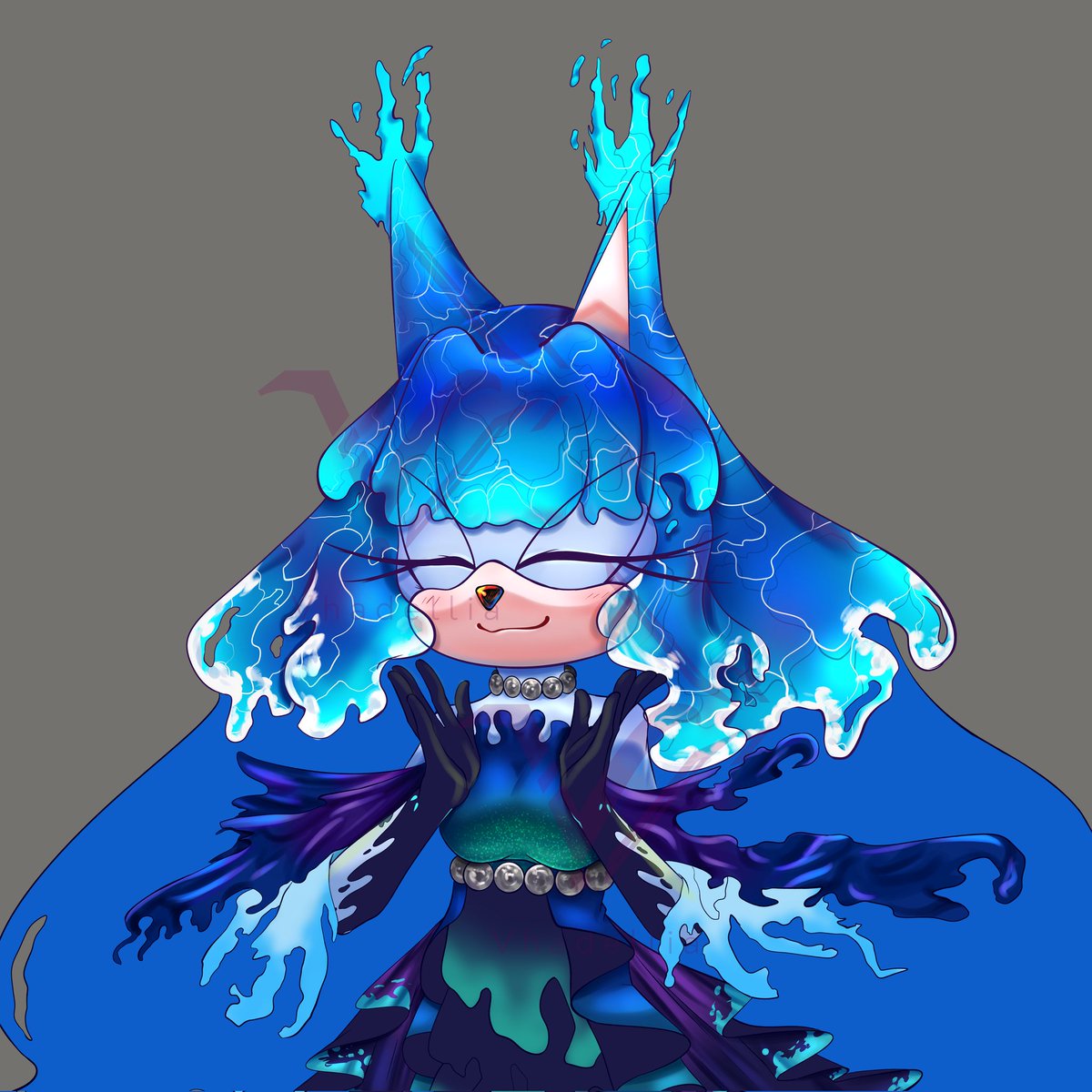 vhadellia's tweet image. [ WIP ] 

Hope to finish this art for an adoptable ✨

#adoptable #adoptart #furry #WIP