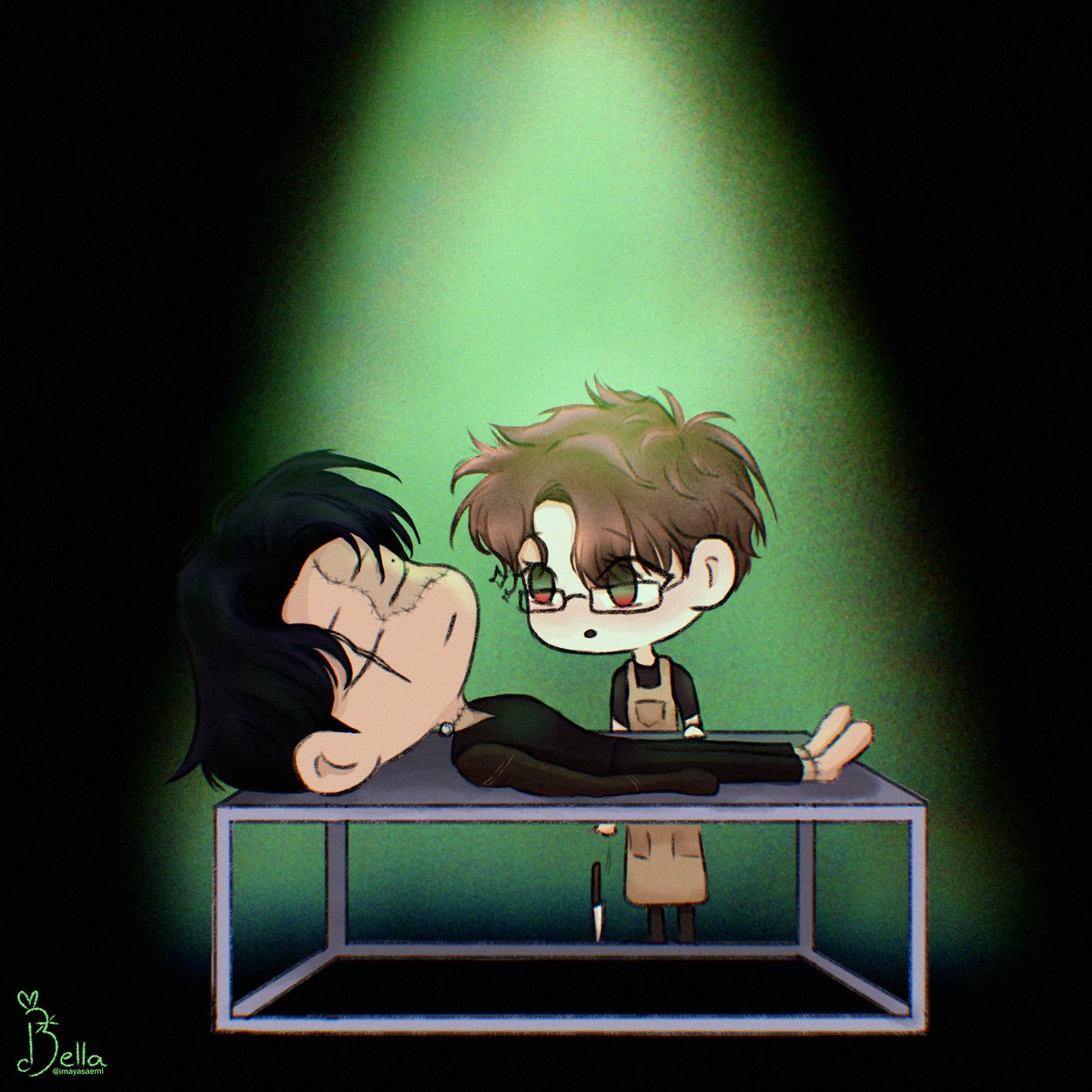 #inktoberBL - The Hounds of Sisyphus 

my art of Guwon and Jinwoo for Halloween 🎃

#시시포스의개들 #TheHoundsOfSisyphus