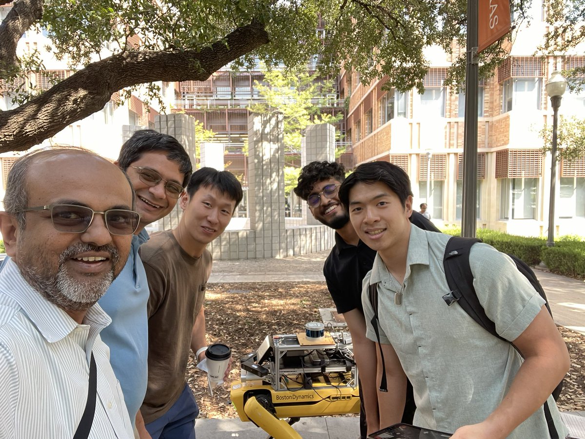 gauravsukhatme's tweet image. Wrapping up a wonderful visit to @texas_robotics and @UTCompSci to give a FAI+Texas Robotics seminar.
robotics.utexas.edu/events
Thanks Roberto Martin-Martin, @PeterStone_TX , @Joydeepb_robots, @AgriRobot !