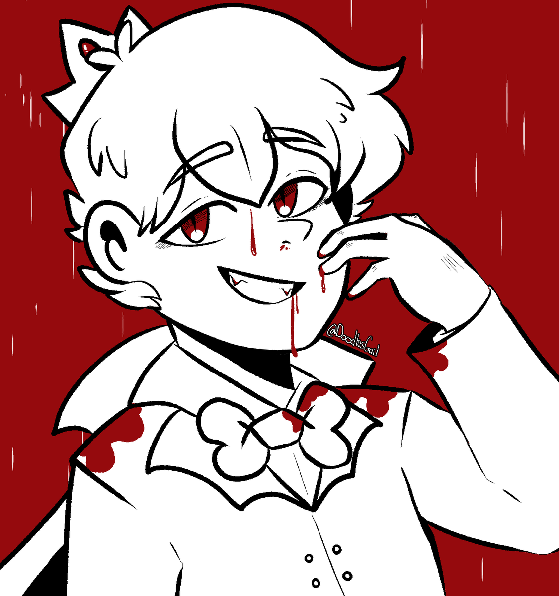 DoodlesGail's tweet photo. || ✨ YOU'RE A VAMPIRE ✨ ||

⚠ BLOOD ⚠

Día 2: ElTrollino #CoMPaSTober2025 #CoMPaS https://t.co/01zUb6dOOG